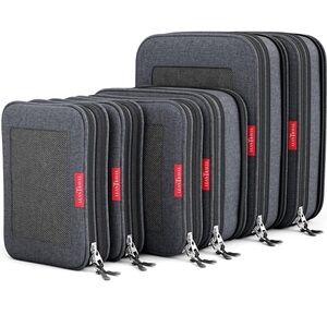 LeanTravel Black Packing Cube 6 pack